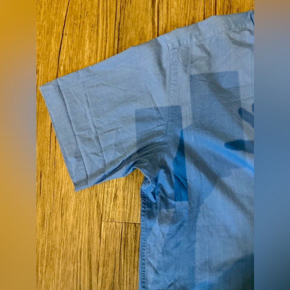 VINTAGE Ralph Lauren Tilden Cotton short sleeve embroidered logo shirt blue - Picture 8 of 16